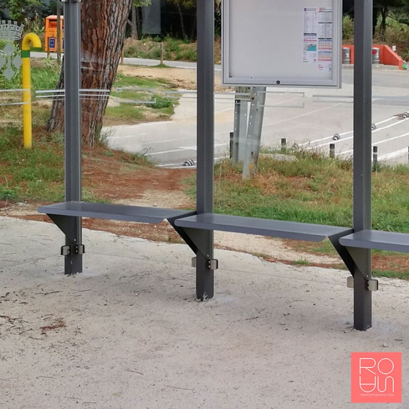 Banc Conviviale per marquesina d'autobús 